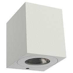 LED Outdoor Wall luminaire CANTO KUBI 2, IP44, 12W 2700K 500lm 2x75�, white