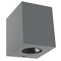 LED Outdoor Wall luminaire CANTO KUBI 2, IP44, 12W 2700K 500lm 2x75�, gray