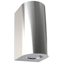 Outdoor Wall luminaire CANTO MAXI 2, IP44, 2x GU10 max. 28W, stainless steel