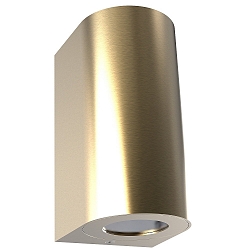 Outdoor Wall luminaire CANTO MAXI 2, IP44, 2x GU10 max. 28W, brass
