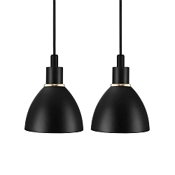 Luminaire � suspension RAY � 2 flammes E14 IP20, noir  