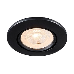 Lumière encastrée MIXIT PRO GU10 IP23, noir mat gradable