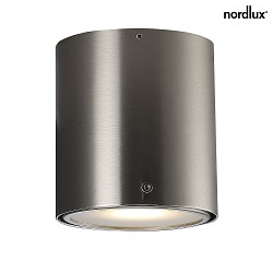 Nordlux Ceiling luminaire IP S4 bathroom luminaire, GU10, IP44, brushed steel