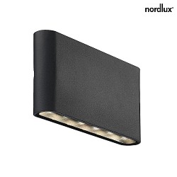 Nordlux LED Outdoor luminaire KINVER Wall luminaire, 6W LED, 3000K, IP54, black