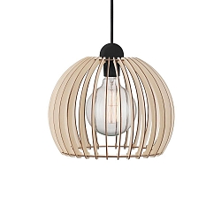 Luminaire à suspension CHINO 30 E27 IP20, marron, noir  