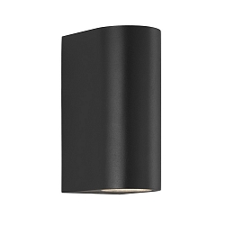Nordlux LED Wall luminaire ASBOL Outdoor luminaire IP44, Up/Down, height 15cm, width 6.7cm, depth 9.5cm, 2x 5W 3000K, 97°