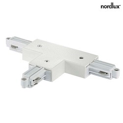 Nordlux T-Connector for 1-Phase High Voltage track LINK, left, white