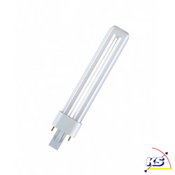 Lampe fluorescente compacte DULUX S G23 9W 600lm 4000K CRI 80-89