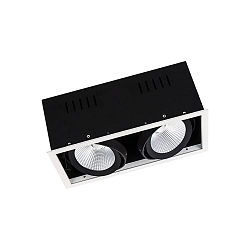 Plafonnier encastr� SPOT MULTI FL � 2 flammes, sans scintillement, pivotant � la cardan IP20