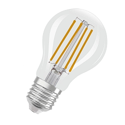 Ampoule � filament forme standard CLASSIC A60 GLOWDIM Dim-To-Warm A60 clair E27 7W 806lm 2200-2700K 320� CRI 80-89 gradable