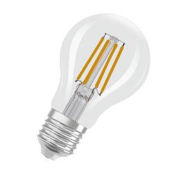 Ampoule � filament forme standard CLASSIC A60 GLOWDIM Dim-To-Warm A60 clair E27 4W 470lm 2200-2700K 320� CRI 80-89 gradable