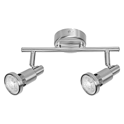 Rampe de projecteurs LED SPOT à 2 flammes, réglable GU10 IP20
