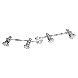 Rampe de projecteurs LED SPOT 4 flammes, réglable GU10 IP20
