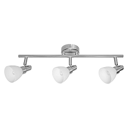 Rampe de projecteurs LED SPOT 3 flammes, réglable G9 IP20