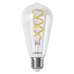 Ampoule LED Smart WIFI SMART+WIFI FILAMENT CLASSIC EDISON RGBTW Tunable White, RGBW ST64 clair E27 4