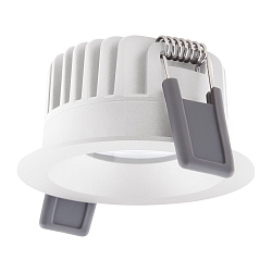 Downlight SP FIX P 8W 940 PS DIM IP44 WT rigide, avec interrupteur, multipower, reculer IP44/IP20, blanche