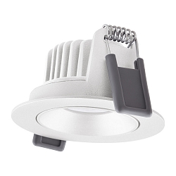 Downlight SP ADJ P 8W 927 PS DIM IP20 WT pivotant, avec interrupteur, multipower, reculer IP20, blanche
