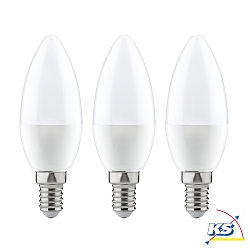 Lampe en forme de bougie LED C35 lot de 3 E14 4W 250lm 2700K CRI >80