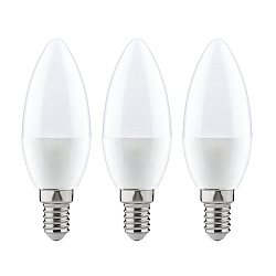 Lampe en forme de bougie LED C35 lot de 3 E14 4W 250lm 2700K CRI >80