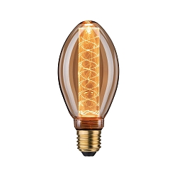 Ampoules d�coratives � filament B75 INNER GLOW SPIRAL LED Forme de poire E27 4W 200lm 1800K CRI >80 