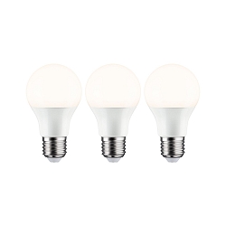 Lampe LED forme poire STANDARD OPAL A60 lot de 3, commutable E27 8W 806lm 2700K CRI >80 