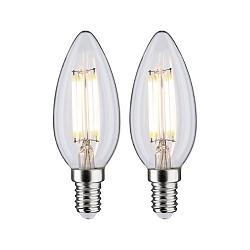 Ampoule à filament forme bougie lot de 2 E14 4,8W 470lm 4000K 360° CRI >80 