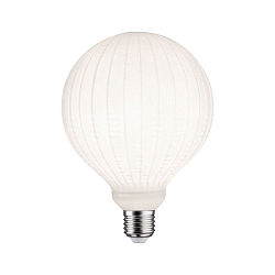 Globe de filament d'ampoule GLOBE G125 WHITE LAMPION V3 rainur� G125 terne E27 4,3W 400lm 3000K CRI >80 gradable