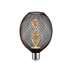 Lampe � filament LED METALLIC GLOW GLOBE HELIX commutable E27 3,5W 110lm 1800K CRI >80 