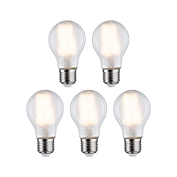 Lampe LED forme poire lot de 5 E27 7W 806lm 2700K CRI 80-89