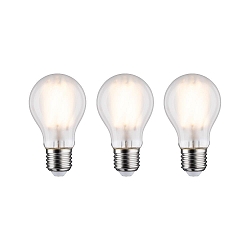 Lampe LED forme poire lot de 3 E27 9W 1055lm 2700K CRI 80-89