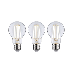Ampoule � filament forme standard ECO-LINE AGL lot de 3, commutable A60 clair E27 3x 4W 840lm 3000K 360� CRI >80  d�gager