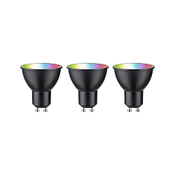 Ampoule LED Smart WIFI RGBW lot de 3, contr�lable par ZigBee GU10 4,8W 350lm 2200-6500K 38� CRI 80-89 gradable