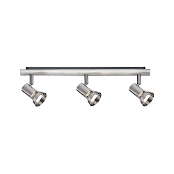Spot TEJA 3 flammes GU10, nickel satin� gradable