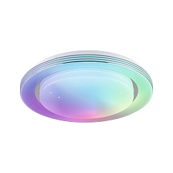Applique et plafonnier RAINBOW DYNAMIC petit, Tunable White, RGB IP20, chrome, blanche gradable
