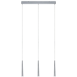 Luminaire à suspension GUTTA LED 3 flammes, langue