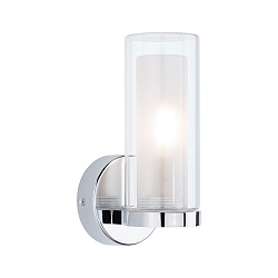 Applique et plafonnier LUENA E14 IP44, chrome, mat 