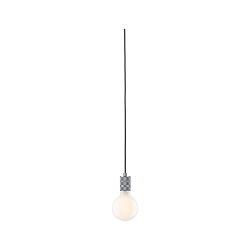 Luminaire � suspension NEORDIC TILLA avec interrupteur, avec prise de courant E27 IP20, aluminium, gris gradable