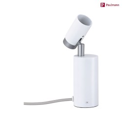 table lamp RUNA swivelling, with switch GU10 IP20, grey, white dimmable