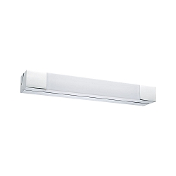 Luminaire de miroir QUASAR LED angulaire, court IP44, chrome, blanche
