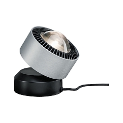 Lampe de table ALDAN LED avec capteur, aluminium bross�, noir  gradable