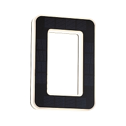 Num�ros de maison lumineux solaires avec batterie, indirect IP44, noir , blanc mat 