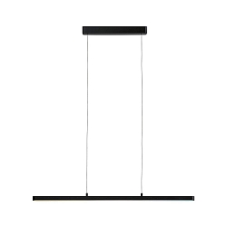 Luminaire à suspension LENTO contrôlable par ZigBee IP20, noir mat gradable
