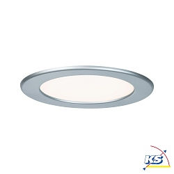 LED Recessed luminaire QUALITY PREMIUM PANEL LED, round, IP44, 1x12W, 2700K, 230V, 170mm, chrome matt