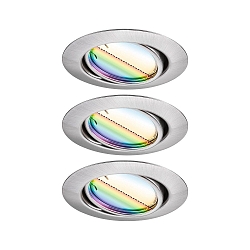 Lumi�re encastr�e BASE COIN LED pivotant, lot de 3, RGBW, contr�lable par ZigBee LED IP20