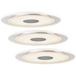 Lumière encastrée PREMIUM LINE WHIRL LED rond, lot de 3 IP23, aluminium  3x450lm 3000K 113° 113°