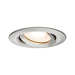 Downlight NOVA GU10 rond, pivotant, lot de 1 GU10 IP65, fer bross� gradable