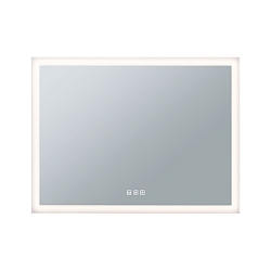 Miroir avec �clairage MIRRA LED 80 X 60CM / WIDE angulaire, CCT Switch, avec variateur tactile, avec fonction chauffante IP44
