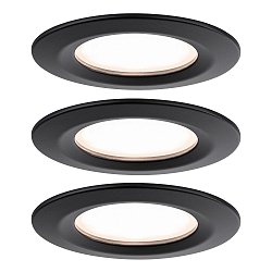 Lumière encastrée NOVA PLUS COIN rigide, lot de 3 IP44, gradable 6W 470lm 2700K CRI >80