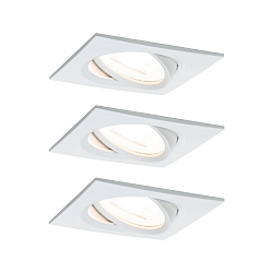 Lumi�re encastr�e NOVA COIN LED angulaire, pivotant, lot de 3 IP23, blanc mat  19,5W 460lm 2700K 100� 100� CRI >80