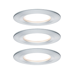 Lumi�re encastr�e NOVA COIN LED rond, rigide, lot de 3 IP44, aluminium  19,5W 460lm 2700K 100� 100� CRI >80
